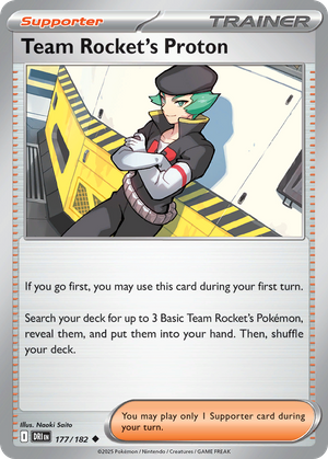 Team Rocket's Proton (Trainer: Supporter) (177/182) - Destined Rivals