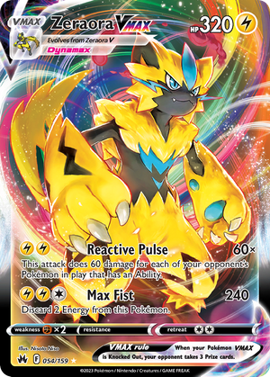 Zeraora VMAX (54/159) - Crown Zenith