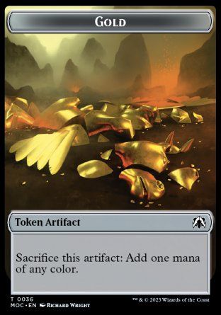 Gold (March of the Machine Commander Decks) Trading Card