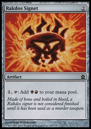 Rakdos Signet (MTG Commander) Trading Card