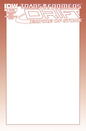 Transformers Drift Empire Of Stone #1 (Blank Subscription Variant)