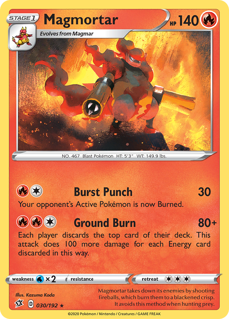 Magmortar (30/192) - Rebel Clash Pokémon Card