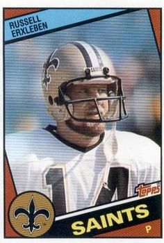 Russell Erxleben 1984 Topps #301 Sports Card