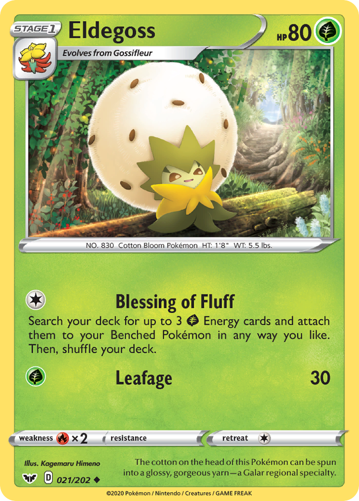 Eldegoss (21/202) - Sword & Shield Pokémon Card