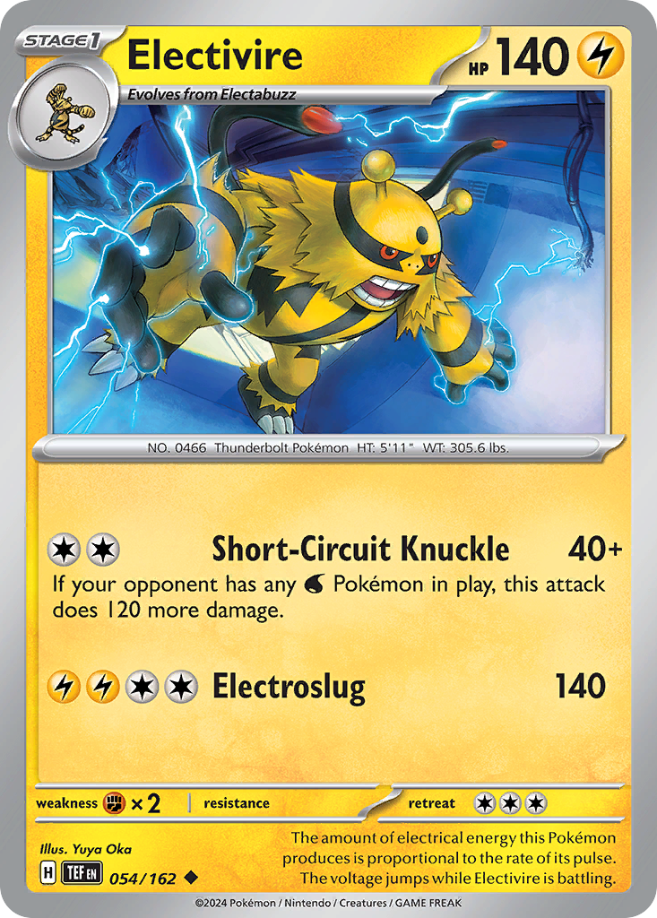 Electivire (54/162) - Temporal Forces Pokémon Card