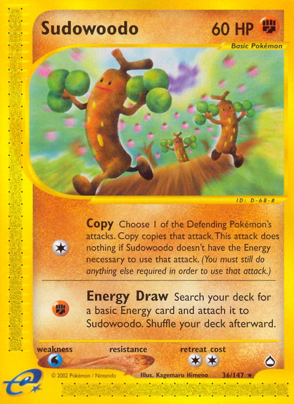 Sudowoodo (36/147) - Aquapolis Pokémon Card