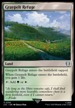 Graypelt Refuge (The Lord of the Rings Commander Decks) Trading Card