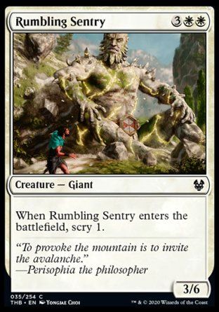 Rumbling Sentry (Theros Beyond Death) Trading Card