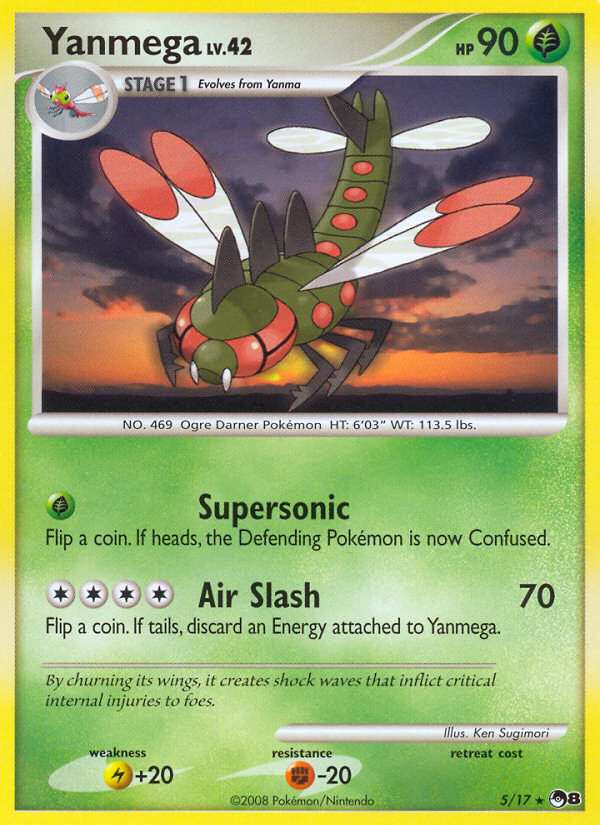 Yanmega (5/17) - POP Series 8 Pokémon Card