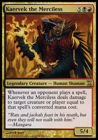 Kaervek the Merciless (Time Spiral) Trading Card