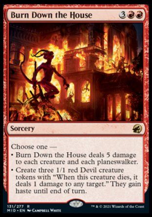 Burn Down the House (Innistrad: Midnight Hunt) Trading Card