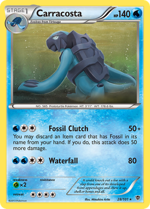 Carracosta (28/101) - Plasma Blast (Reverse Holo)