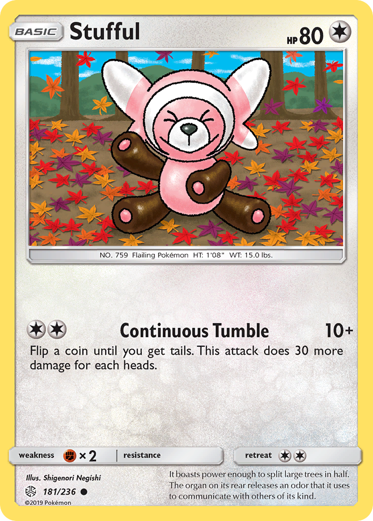 Stufful (181/236) - Cosmic Eclipse Pokémon Card