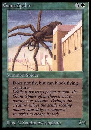 Giant Spider (Alpha) Trading Card