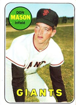 Don Mason 1969 Topps #584 Sports Card