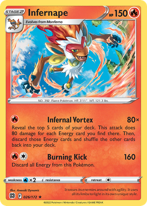 Infernape (26/172) - Brilliant Stars