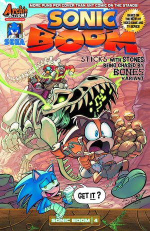 Sonic Boom #4 (Sticks Stones Bones Variant Cover)