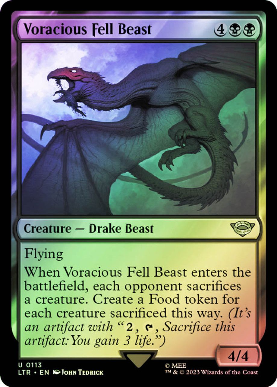 Voracious Fell Beast (The Lord of the Rings - Foil) Trading Card