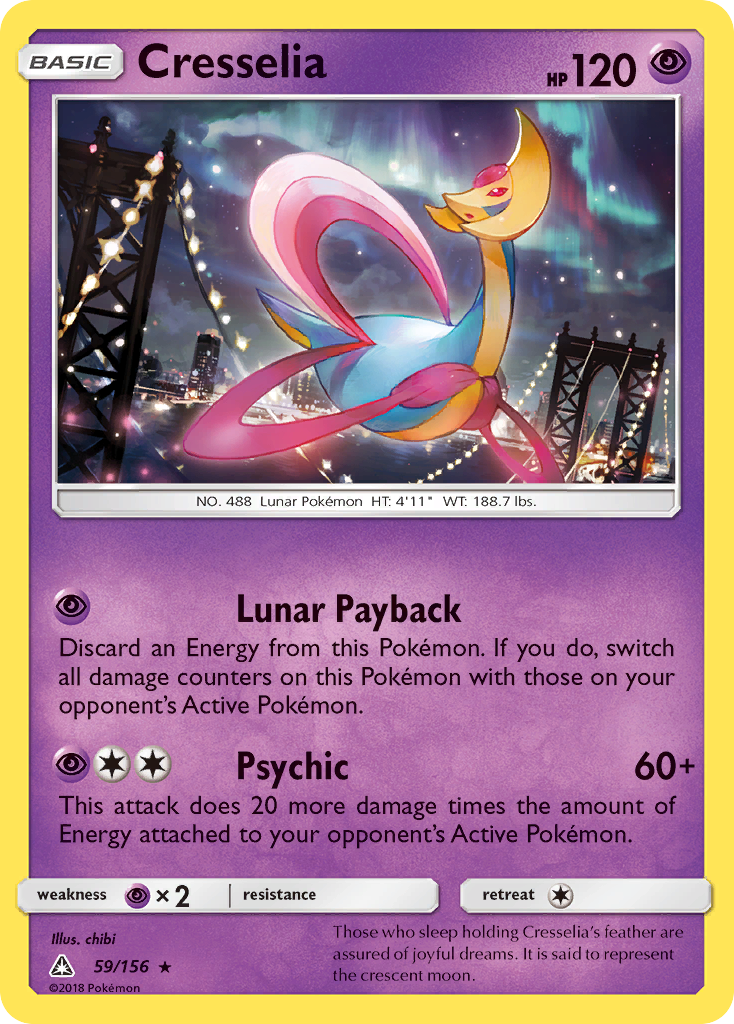 Cresselia (59/156) - Ultra Prism Pokémon Card