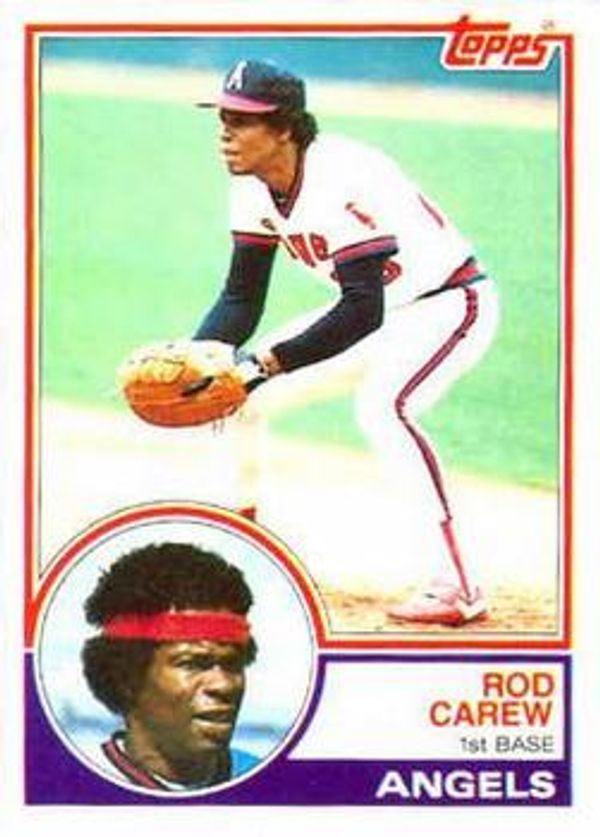 Rod Carew California Angels Collectible Baseball Card Lot at
