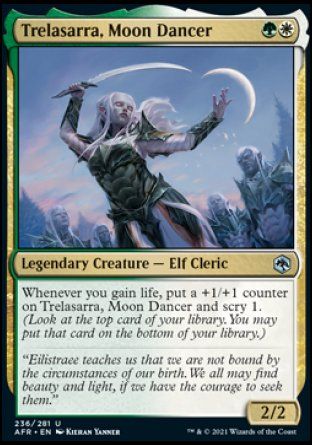 Trelasarra, Moon Dancer (Dungeons & Dragons: Adventures in the Forgotten Realms) Trading Card