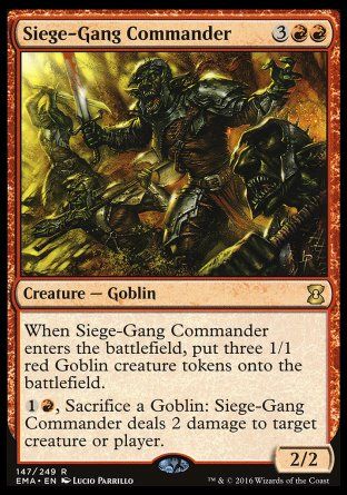 Siege-Gang Commander (Eternal Masters) Trading Card