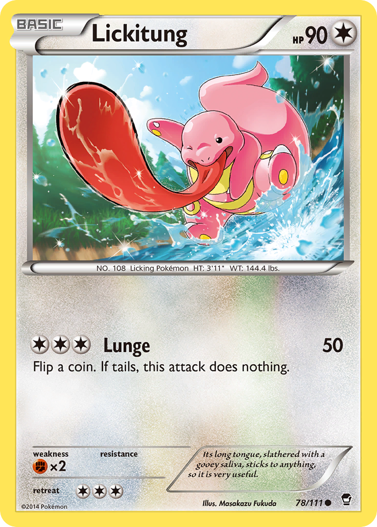 Lickitung (78/111) - Furious Fists Pokémon Card