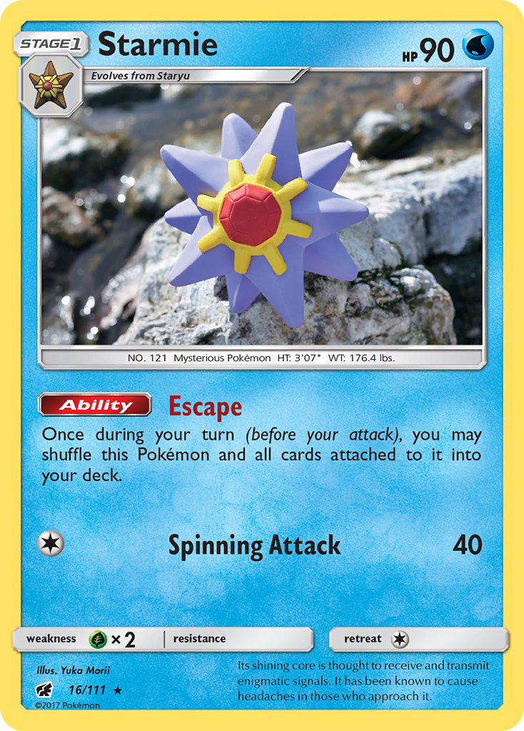 Starmie (16/111) - Crimson Invasion Pokémon Card