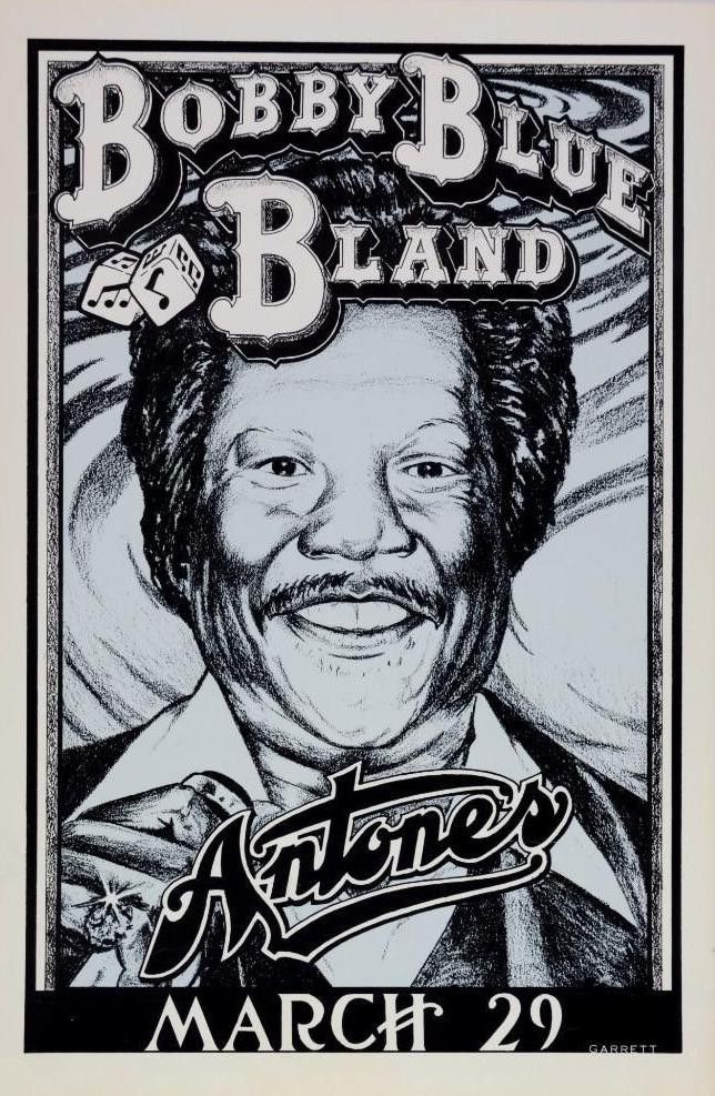 Bobby Blue Bland Antone's 1980 Concert Poster