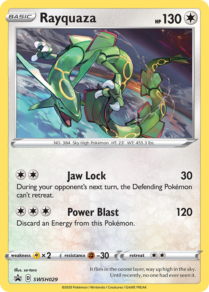 Rayquaza (SWSH029) - SWSH Black Star Promos Pokémon Card