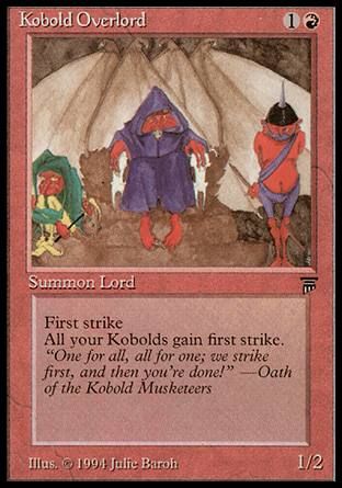 Kobold Overlord (Legends) Trading Card