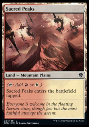 Sacred Peaks (Dominaria United) Trading Card