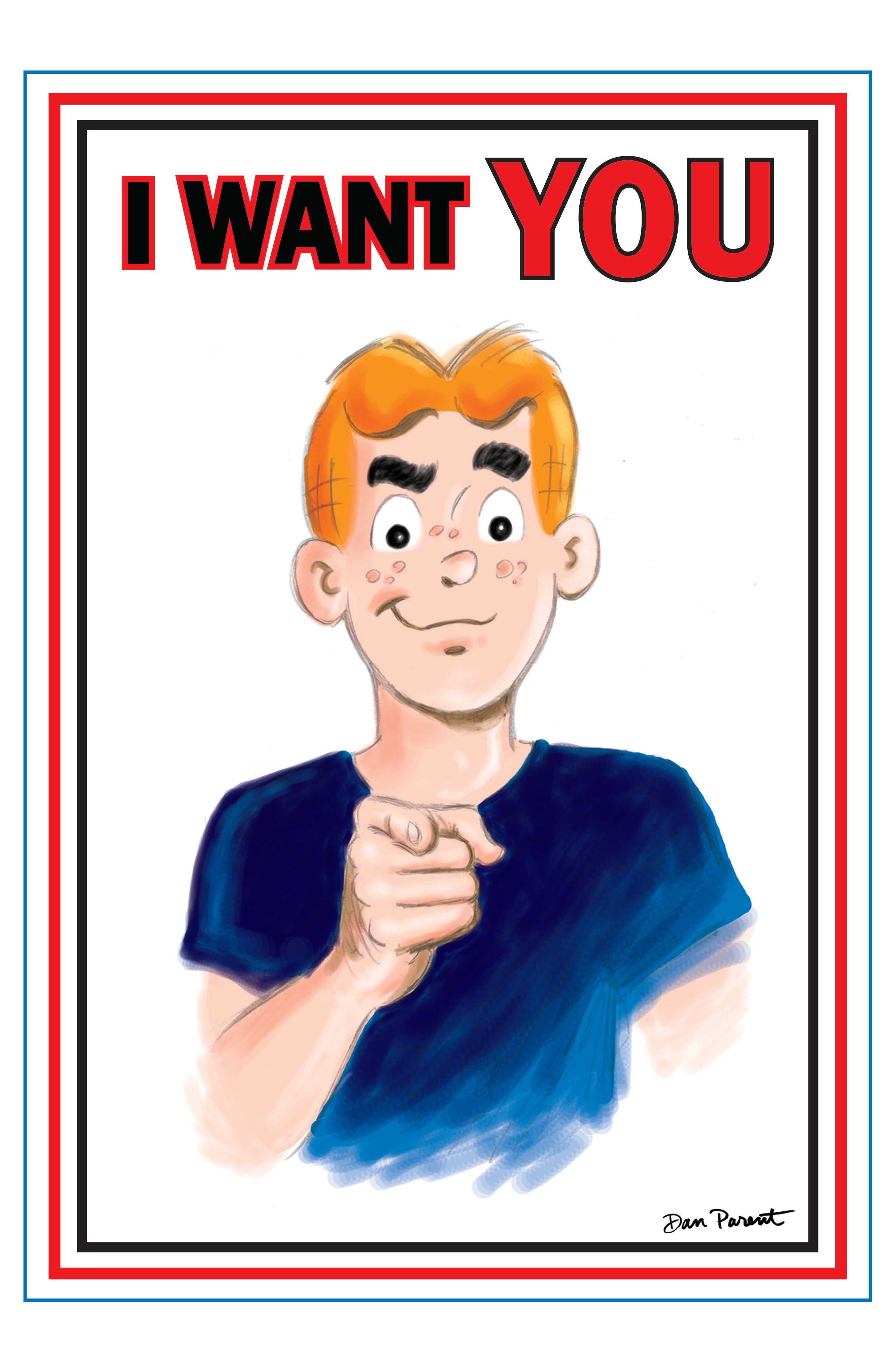 Archie Comics Celebrates Americas 250th #1 (Cvr F Dan Parent Uncle Sam Poster Foil Full Art Var) Comic