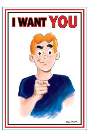 Archie Comics Celebrates Americas 250th #1 (Cvr F Dan Parent Uncle Sam Poster Foil Full Art Var)