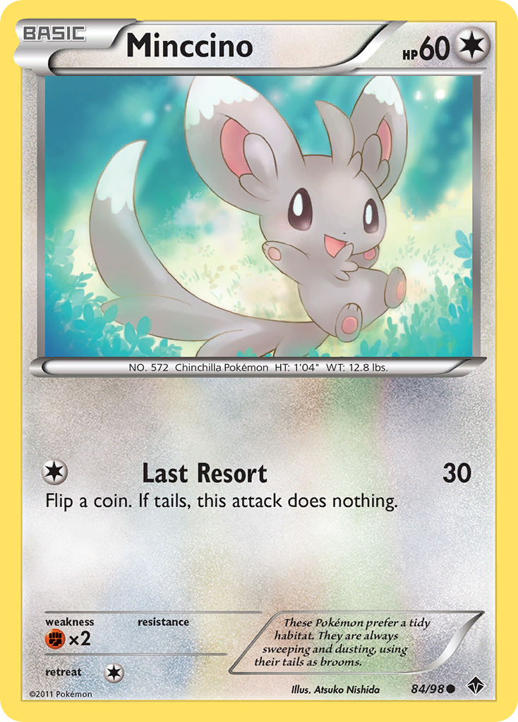 Minccino (84/98) - Emerging Powers Pokémon Card