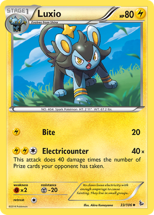 Luxio (33/106) - Flashfire (Reverse Holo)