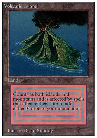 Volcanic Island (Unlimited) Trading Card