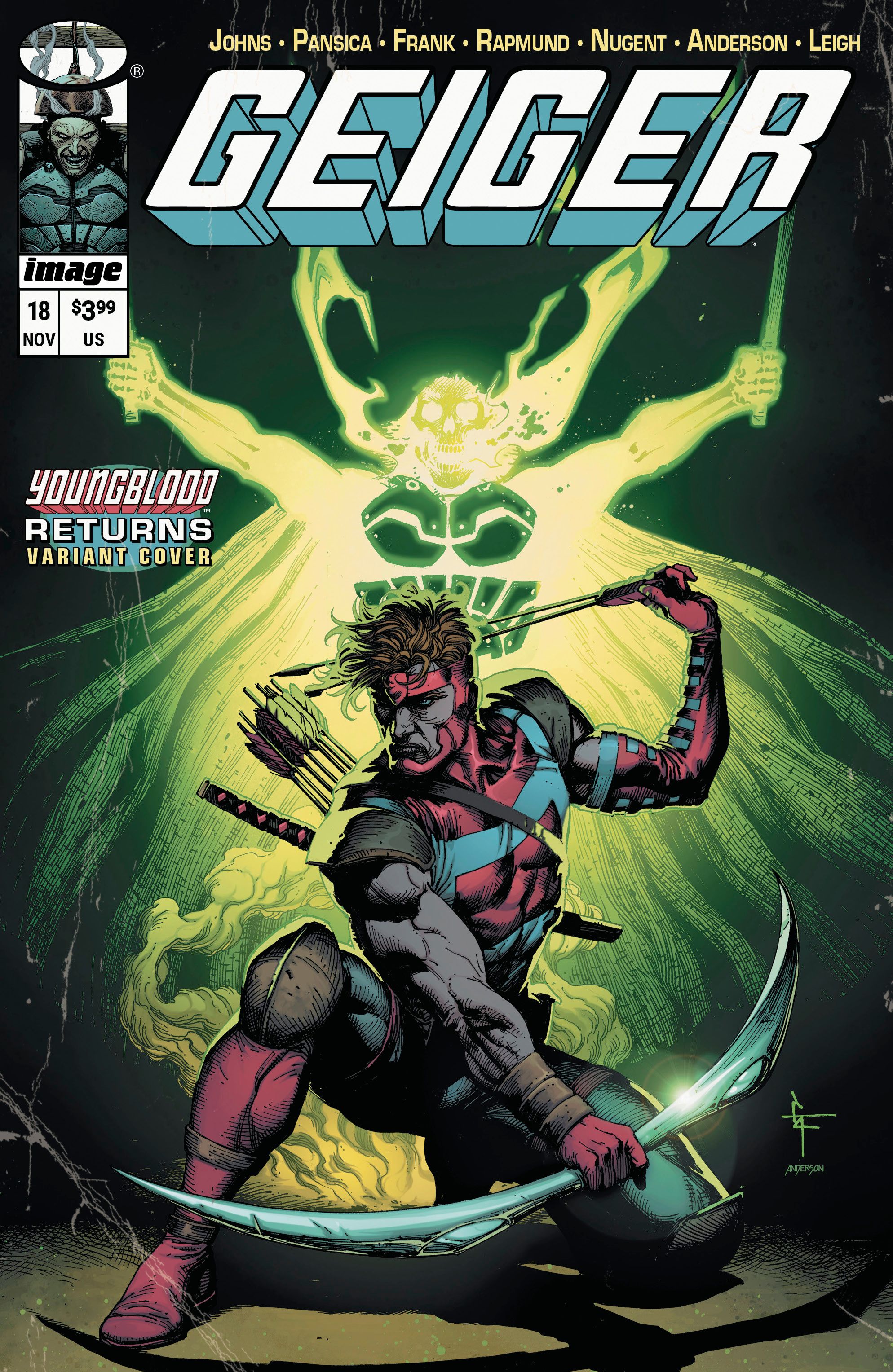 Geiger #18 (Cvr D Gary Frank Youngblood Team Up Variant) Comic