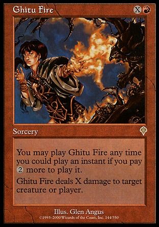 Ghitu Fire (Invasion) Trading Card