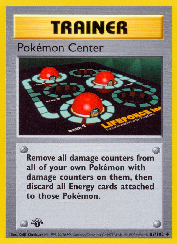 Pokémon Center (85/102) - Base (1st Edition) Pokémon Card