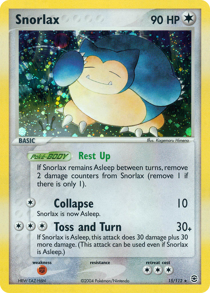 Snorlax (15/112) - FireRed & LeafGreen Pokémon Card