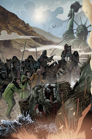Kong on the Planet of the Apes #1 (Connecting Magno Variant)