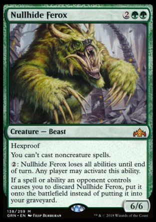 Nullhide Ferox (Guilds of Ravnica) Trading Card