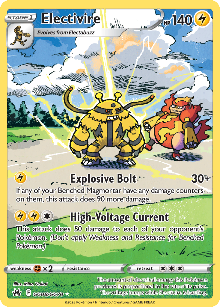 Electivire (GG08) - Crown Zenith Galarian Gallery Pokémon Card