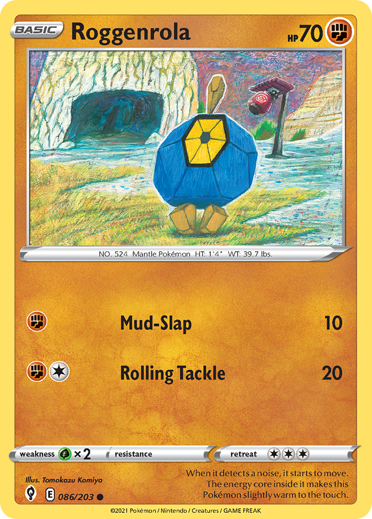 Roggenrola (86/203) - Evolving Skies Pokémon Card