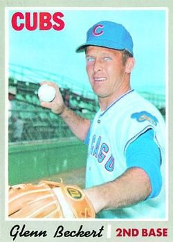 Glenn Beckert autographed baseball card (Chicago Cubs) 1971 Topps #390