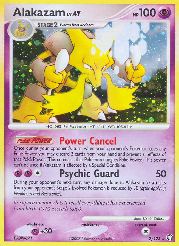 Alakazam (2/123) - Mysterious Treasures Pokémon Card