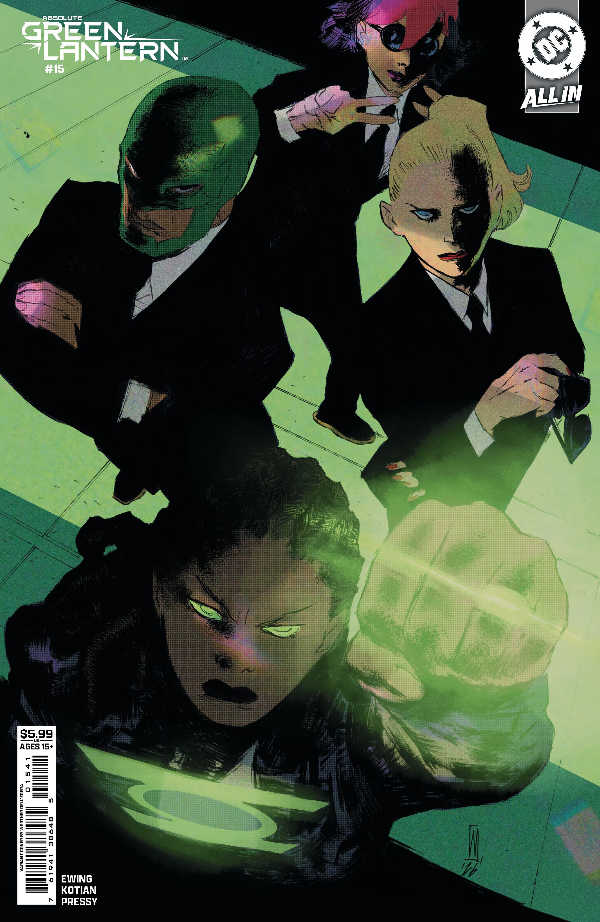 Absolute Green Lantern #15 (Cvr D Werther Dell Edera Card Stock Variant) Comic