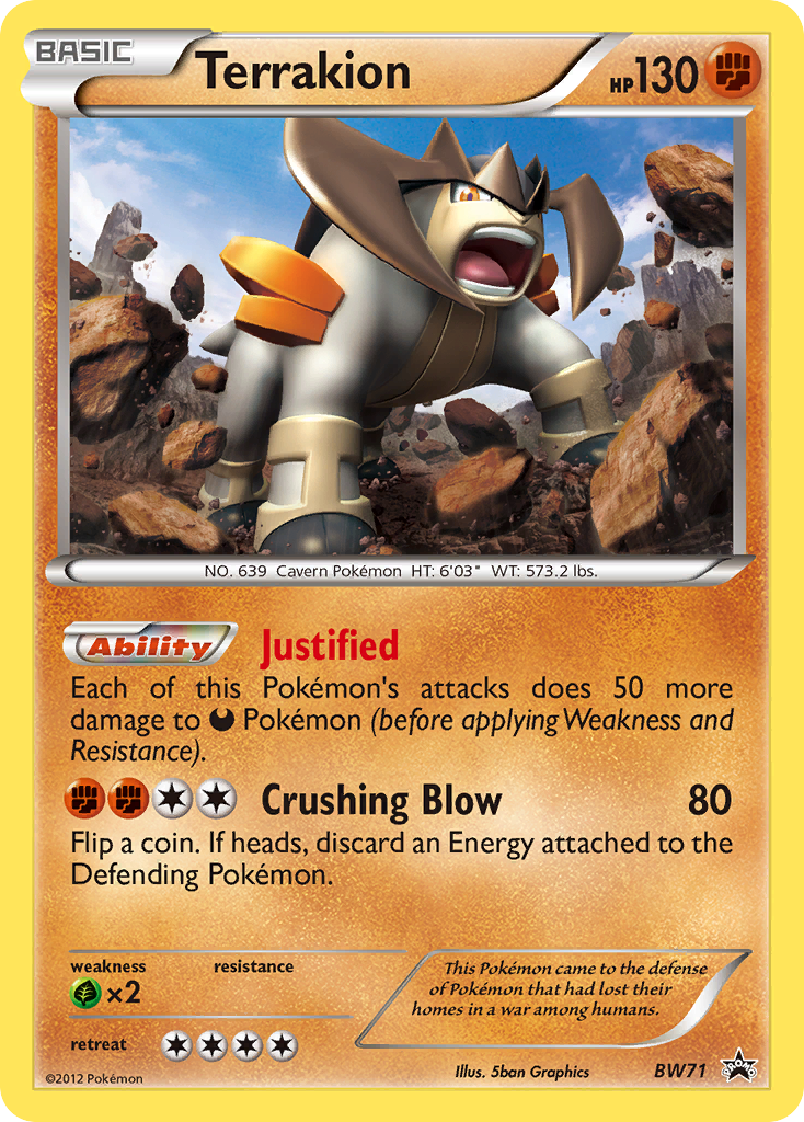 Terrakion (BW71) - BW Black Star Promos Pokémon Card