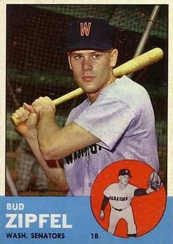 Bud Zipfel 1963 Topps #69 Sports Card